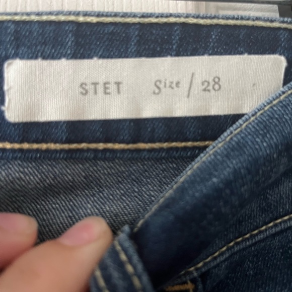 Anthropologie Pilcro and the Letterpress Stet Mid Rise Split Hem Jeans Sz 28 - Picture 8 of 16